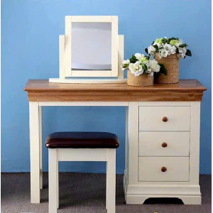 Oak 04 : Bàn Trang Điểm + Ghế Đôn + Gương 45 x 55cm